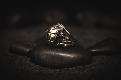 Scarab Cobra Cult Ring