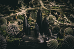 Limited Edition Ceramic Stalagmite Ring Holder - Matte Black