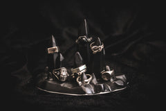 Limited Edition Ceramic Stalagmite Ring Holder - Matte Black