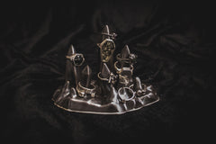 Limited Edition Ceramic Stalagmite Ring Holder - Metallic Black