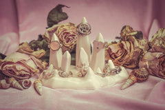 Limited Edition Ceramic Stalagmite Ring Holder - Blush Pink