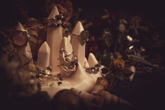 Limited Edition Ceramic Stalagmite Ring Holder - Blush Pink