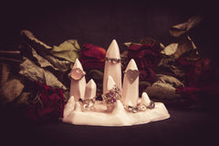 Limited Edition Ceramic Stalagmite Ring Holder - Blush Pink