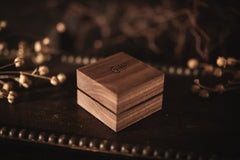 Walnut Square Ring Box